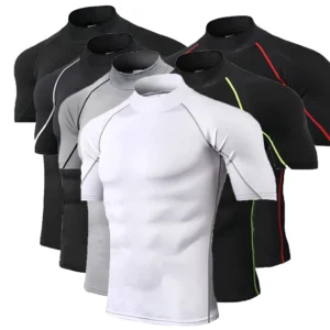 Compression T Shirt Men Bodybuilding